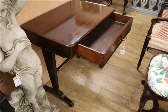 Royal Interest, A George IV mahogany sidetable stamped Windsor Room 151 W.71cm